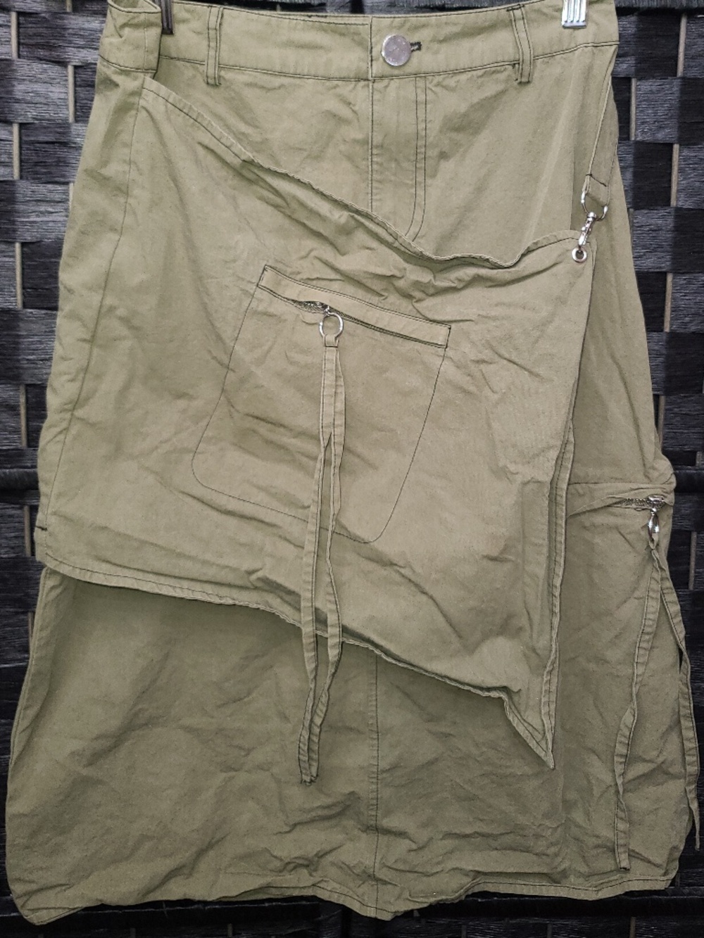 Tunnel Vision Inara green  Convertible Cross-Over Skirt size Small in excellent